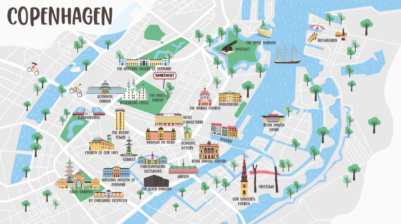 Xl Flat W 3 Bedrooms By Kings Garden In Cph City 哥本哈根 外观 照片