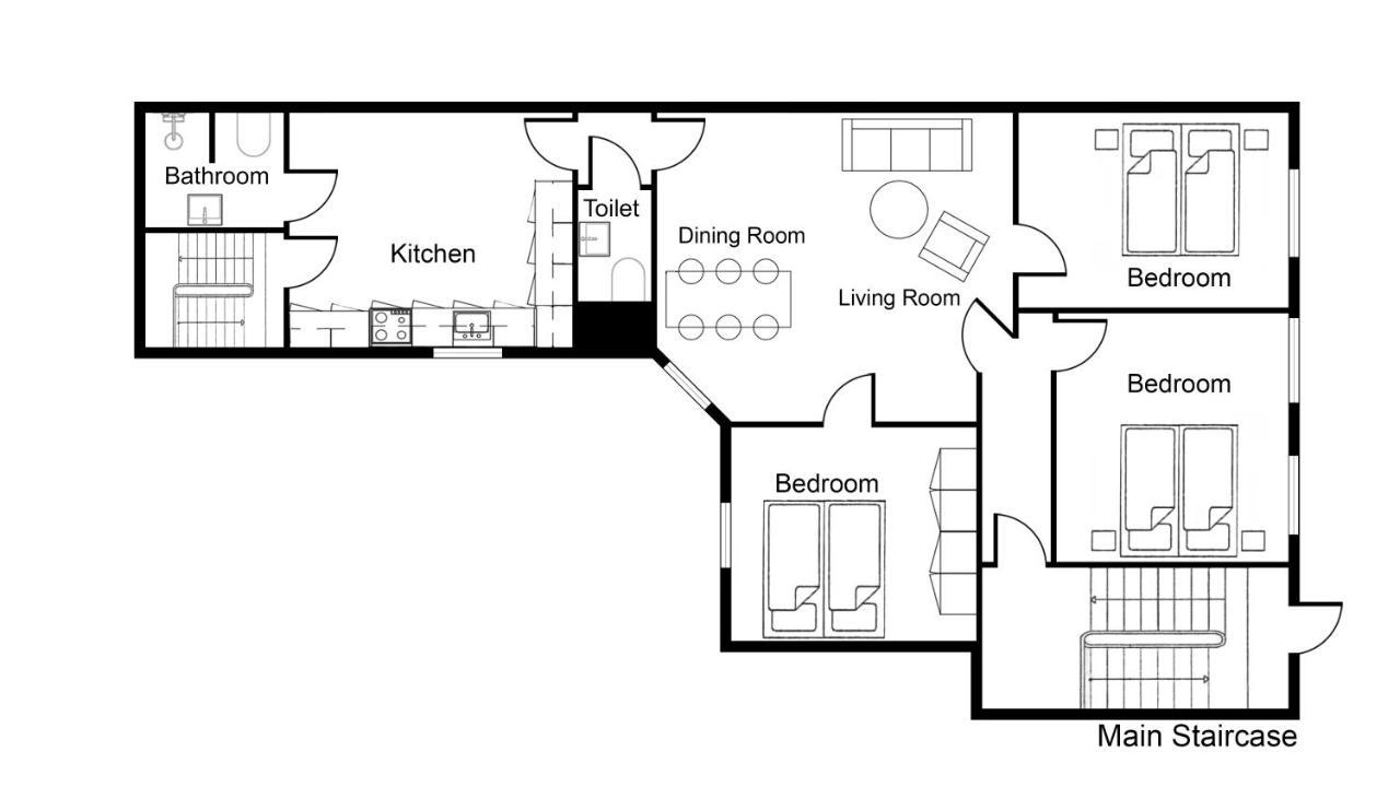Xl Flat W 3 Bedrooms By Kings Garden In Cph City 哥本哈根 外观 照片