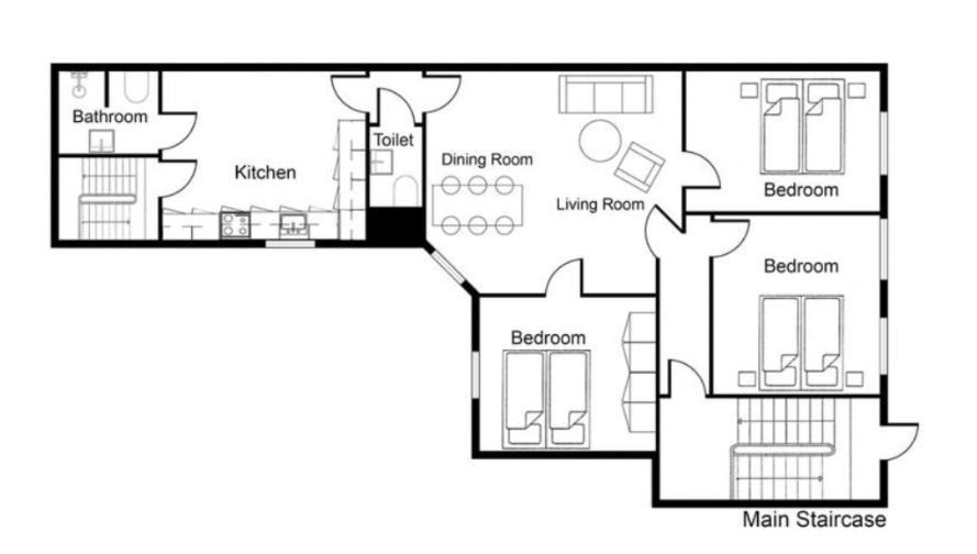 Xl Flat W 3 Bedrooms By Kings Garden In Cph City 哥本哈根 外观 照片